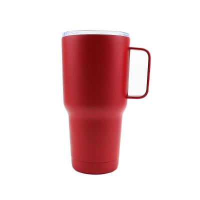 China Viable Hot Sale 900ml Wall Travel Car Mug Stainless Steel Double Tumbler Mug Insulated Tumbler Mugs Coffee Mugs With Handle for sale