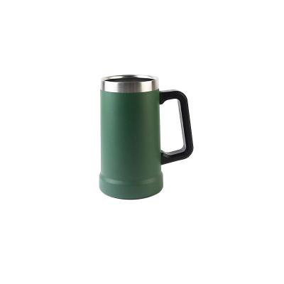 China High Quality PORTABLE Stainless Steel Thermos 750ml Mug Coffee Mug Vacuum Insulated Mug Beer Mugs With Lid Handle for sale