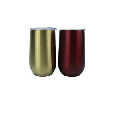 China Amazon Viable Hot Seller 500ml 304 Stainless Steel Egg Double Wall Insulated Shape Wine Mug Coffee Tumbler Mug For Sale for sale