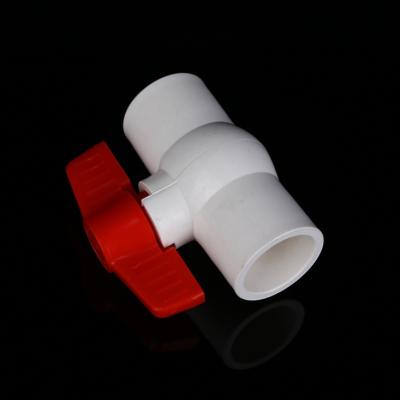 China Concise Plastic PVC DN32 40mm Ball Valve Filter Sanitary Water Irrigation Supply Pipe RO System Garden Care Hardware Spare Parts KX01 for sale