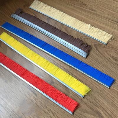 China China Manufacturer Dustproof Strip Brush With 5mm Width Aluminum Holder For Door Sealing for sale