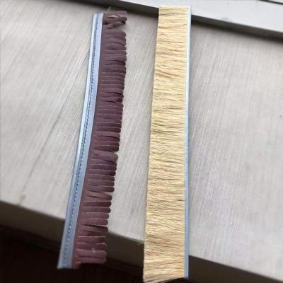 China Imported Sandpaper Cleaning Strip Brushes With Aluminum Backing For Wood Sanding Brush for sale