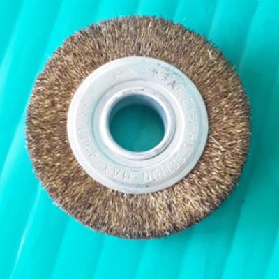 China POLISHING 0.3mm Brass / Copper Clad Wheel Steel Wire Brush In Stock China for sale