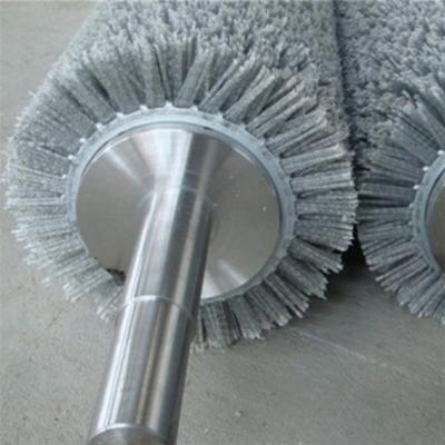 China Cleaning pulling grain on wooden abrasive industrial roller brush for sale