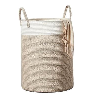 China Ytweaving Foldable Multifunctional Rope Woven Basket Customized Sustainable And Detachable Cotton High Quality for sale