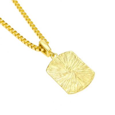 China Uodesign HipHop CLASSIC Rock Bling 100 Point Crystal Army Card Necklaces & Gold Color Plated Pendants Necklace With Li Chain For Men for sale