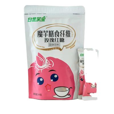 China Instant Food 18g Wholesale Konjac Powder Sachet Replacement Meal Drinks Konjac Jelly for sale