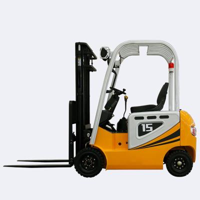 China Building Material Stores 3 Ton Electric Mini Truck 1.5ton 2ton 3ton Electric Forklift 1.5T With Container Mast Side Shift for sale