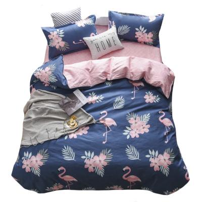 China Wholesale Customized Printing High Quality Bed Sheet Anti-pilling Design Polyester Set Single Bedding Set Polyester Bedding for sale