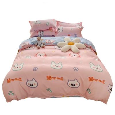 China Wholesale Cheap Anti-pilling All Size Polyester Printed Hot Sale Big Print Bedding Set Cheap Comforter Print Duvet Cover Set for sale