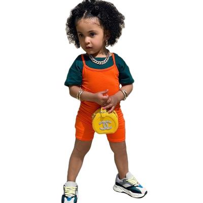 China 2023 Korean Blend Kids Clothing Korean Girl Cotton Toddler Beau Baby Overalls Custom Suspenders for 1-6years for sale