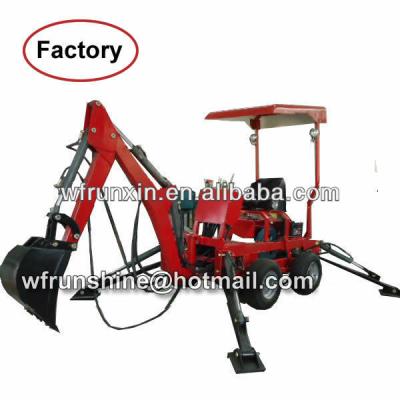 China Tractor Towable Backhoe With Diesel Engine Runshine 22HP Diesel Engine Towable Mini Excavator for sale