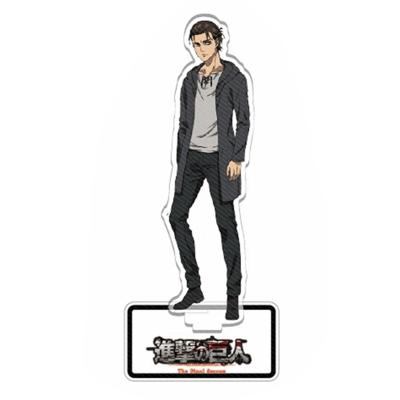 China Anime Acrylic Attack on the Desk Model Plate Toy Cosplay Doll Gift Eren Levi Rivaille Decoration Collectible Acrylic Stand Titan Figure for sale