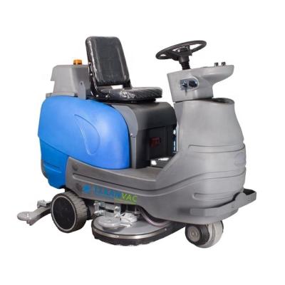 China CLEANVAC Hotels Industrial Parks Outdoor Road Battery Operated Floor Scrubber for sale