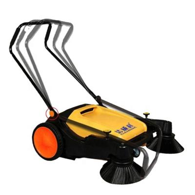 China Hotels CLEANVAC Walk Behind Parking Lot Hand Push Broom Remote Control Hand Held Home Manual Sweeper for sale