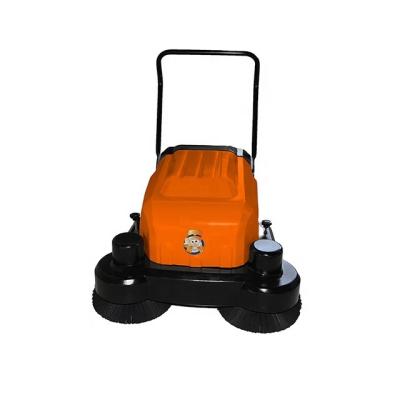 China Cleanging CLEANVAC Hand Push Electric Road Sweeper Rechargeable Walk-Behind Outdoor Sweeper for sale