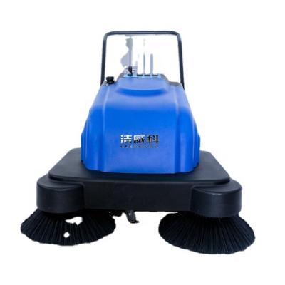 China Industrial Electric Cleanging CLEANVAC Parking Lot Electric Hand Pushed Walk Behind Sweeper for sale