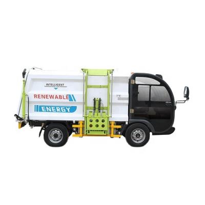 China Building Material Stores CLEANVAC 5000liter Side-Mounted Bucket Compactor Garbage Truck for sale