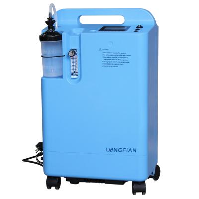 China 5L5Liters Plastic Lightweight Home Oxygen Generator Available With Portable Battery External Oxygen Concentrator for sale