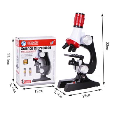 China School Educational Science Home Tool 100X400X1200X Educational Gift Refined Biological Microscope Toys For Children for sale