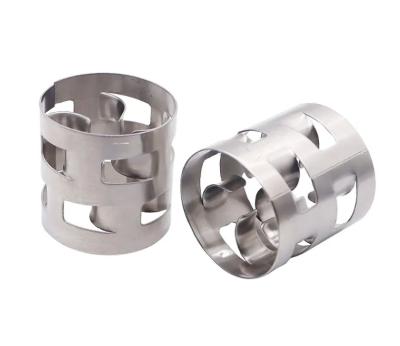 中国 Metal Ceramic PP 5/8 Inch Stainless Steel Pall Rings Cooling Tower Packing 販売のため