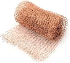 China High Strength Copper Wire Mesh Fabric Knitted For Crafting And Industrial Applications for sale