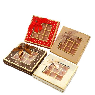 China Competitive price plain squaregift boxWith lid gift paper box Chocolatepackaging boxes recyclable for sale