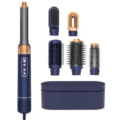 China 6 In 1 Negative Ion Blow Dryer Brush Curler Tools Ceramic Hot Air Brush for sale