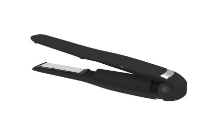 China Matte Black 2500mha Battery Powered Flat Iron 3.7V Magnetic Hair Straightener for sale