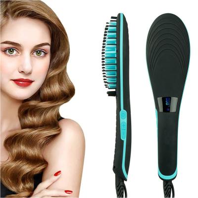 Κίνα Επαγγελματική κεραμική επίπεδη Straightener τρίχας τάσης χτενών 110V-240v σιδήρου διπλή βούρτσα προς πώληση