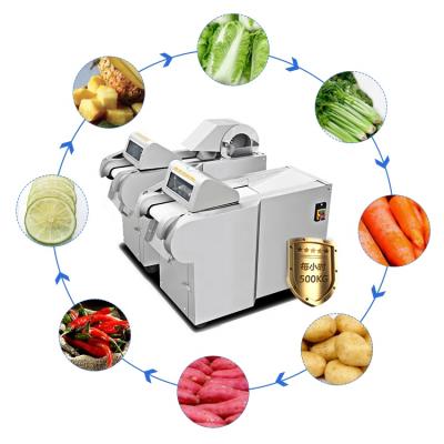 China Commercial Multifunctional Vegetable Slicer Vegetable Processing Plant Cutter Industrial Fruit and Vegetable Cutting Machine for sale