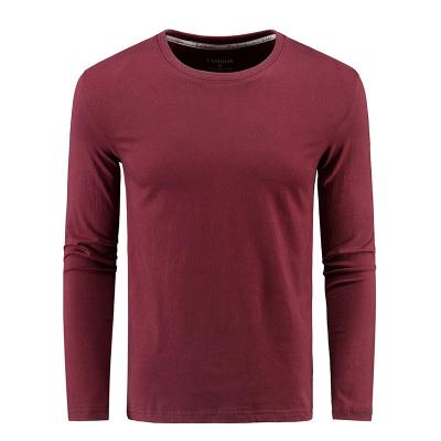 China Anti-wrinkle Cotton Organic Waffle Outdoor Long Sleeve T-shirt OEM Customer Logo for sale