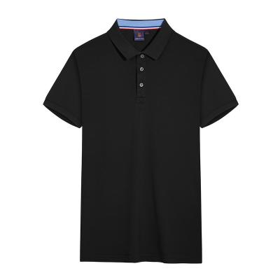 China Anti-Wrinkle Customized Mens Black Golf Polo T-Shirt For Mens New Design Polo T-shirt for sale