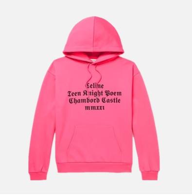 China Anti-wrinkle Custom Design High Quality Mens Pink Fleece Printing Hoodies for sale