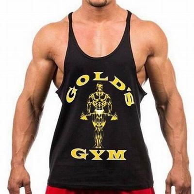 China Best Selling Gym QUICK DRY Stringer Tank Top gold for sale