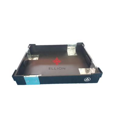 China Recyclable Antistatic Plastic Box / Conductive Case With Dividers / Collapsible Plastic Box for sale