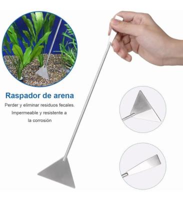 China Viable Aquarium Plant Scissors Cleaning Stainless Steel Long Set Aquarium Aquascaping Tool Kit for sale