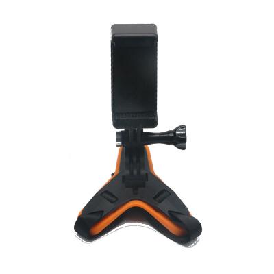 China Camera Accessories Adjustable Motorcycle Integrated Helmet Strap Chin Mount Holder for sale