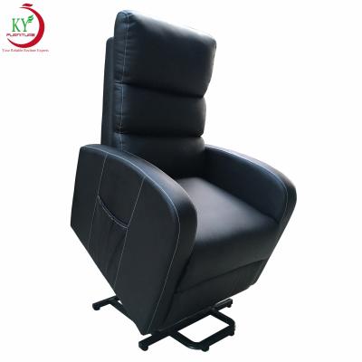 China JKY Motor Adjustable Leather Single Massage Salon Furniture Electric Lift Recliner Chair (Height) For Elder for sale