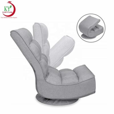 China (Size) JKY Furniture Living Room Adjustable Fabric 360 Degree Swivel Gaming Floor Chair Sofa For Home And Office for sale