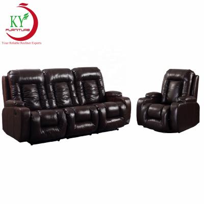 China JKY Adjustable Living Room Furniture Modern Leather Recliner Sofa Set 3+2+1(Size) for sale