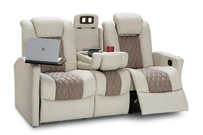 China Eco-friendly Living Room Modern Sofa Furniture JKY Comfortable Mixed Color RV Recliner With USB Charging Tray Table Electric Recliner for sale