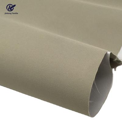 China 300T polyester dewspo pongee woven fabric waterproof matte mat metallic with 0.12MM TPU milky white for padded jacket for sale