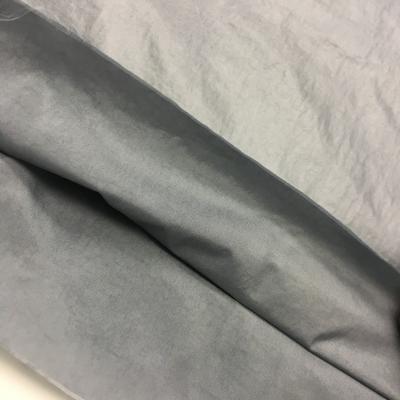 China Polyamide taffeta fabric 380T nylon shiny double layer tube fabric waterproof no downbag down proof wax for sale