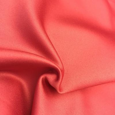 China Polyeste Microfiber Satin Peach Skin 288f Luminous Velvet Surface Anti-Static Glossy Touch For Bridal Sleepwear Bags for sale