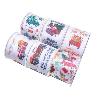 China Factory wholesale high tenacity cartoon printing red ribbon truck ribbon kids gift ribbon cable roll for sale