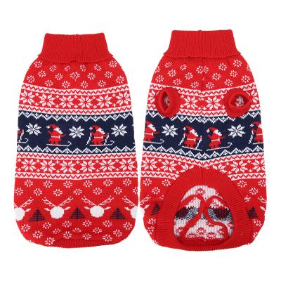 China China Manufacturer Dog Clothes Knitted Fashion Sustainable Christmas Dog Sweater for sale