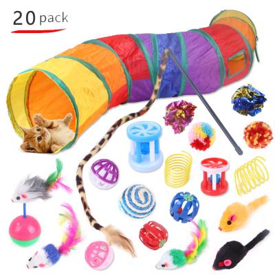 China Viable Sisal Cat Toy Mouse Retractable Interactive Cat Toy 2021 Cat Toy Tunnel Sticker Fish Set for sale