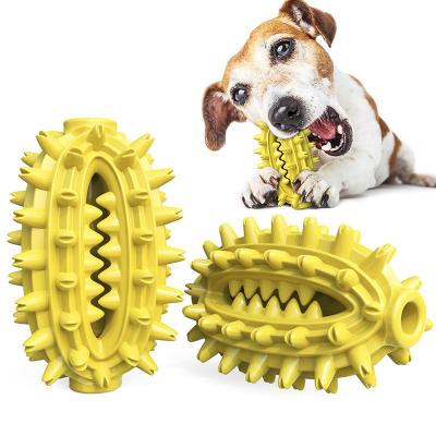 China Multifunctional Viable Tpr Cactus Shaped Dog Teeth Cleaning Toy Pet Chew Toy Molar Ball for sale