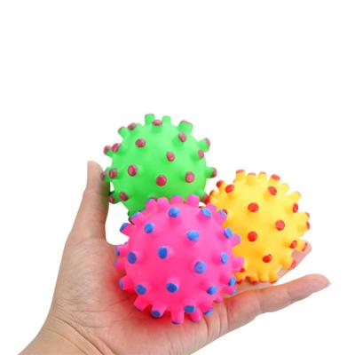 China Viable Interactive Elastic Soft Dog Products Dog Molar Teeth Cleaner Ball Small Thorn Ball Pet Toy for sale